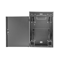 Gabinete de Montaje en Pared TrueEdge™, Con 9 UR para Equipo Activo y 9 UR para Paneles de Parcheo, Fabricado en Acero, Color Negro