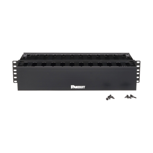 Organizador de Cables Horizontal PatchLink, Doble (Frontal y Posterior), Para Rack de 19in, 2UR