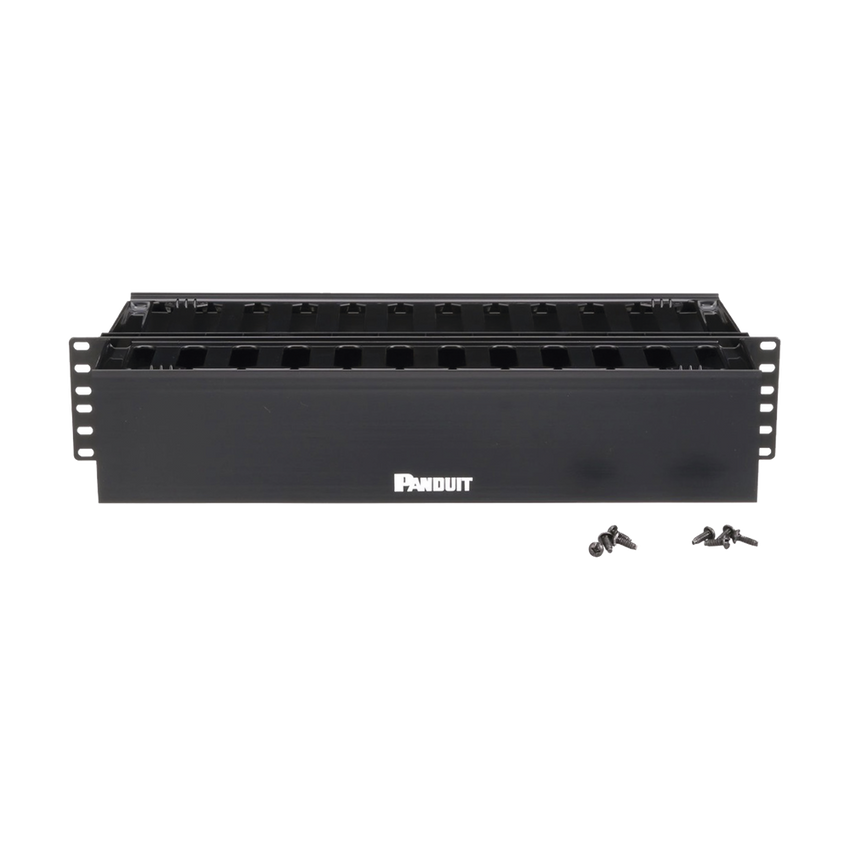 Organizador de Cables Horizontal PatchLink, Doble (Frontal y Posterior), Para Rack de 19in, 2UR