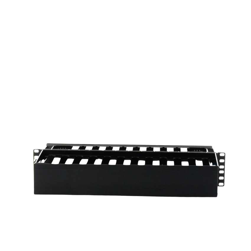 Organizador de Cables Horizontal PatchLink, Doble (Frontal y Posterior), Para Rack de 19in, 2UR