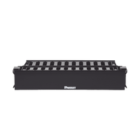 Organizador de Cables Horizontal PatchLink, Doble (Frontal y Posterior), Con Tapa Extendida, Para Rack de 19in, 2UR