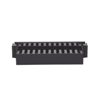 Organizador de Cables Horizontal PatchLink, Doble (Frontal y Posterior), Con Tapa Extendida, Para Rack de 19in, 2UR