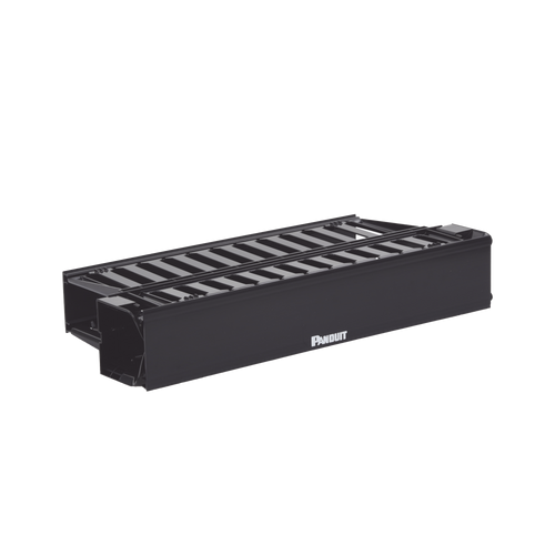 Organizador de Cables Horizontal PatchLink, Doble (Frontal y Posterior), Con Tapa Extendida, Para Rack de 19in, 2UR