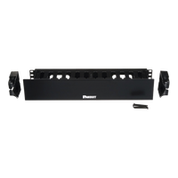 Organizador de Cables Horizontal PatchLink, Sencillo (Solo Frontal), Con Tapa Extendida, Para Rack de 19in, 2UR