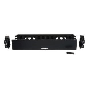 Organizador de Cables Horizontal PatchLink, Sencillo (Solo Frontal), Con Tapa Extendida, Para Rack de 19in, 2UR