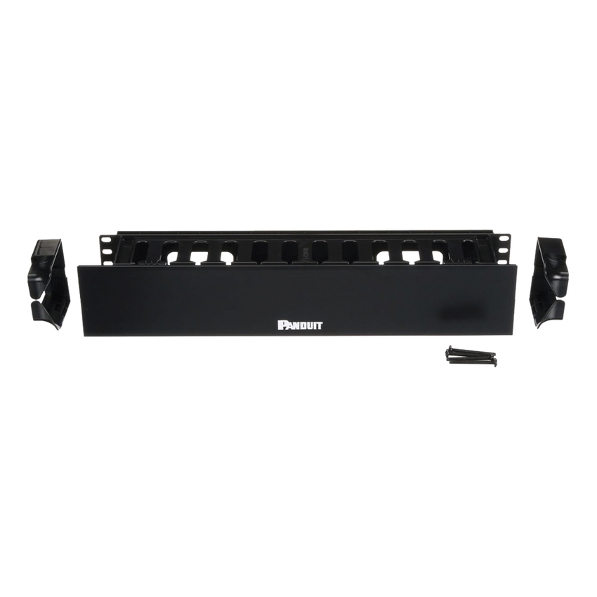 Organizador de Cables Horizontal PatchLink, Sencillo (Solo Frontal), Con Tapa Extendida, Para Rack de 19in, 2UR