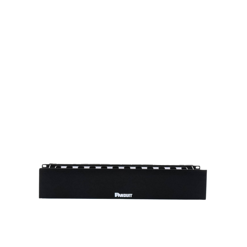 Organizador de Cables Horizontal PatchLink, Sencillo (Solo Frontal), Con Tapa Extendida, Para Rack de 19in, 2UR