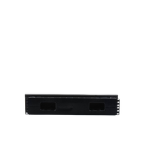 Organizador de Cables Horizontal PatchLink, Sencillo (Solo Frontal), Con Tapa Extendida, Para Rack de 19in, 2UR