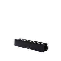 Organizador de Cables Horizontal PatchLink, Sencillo (Solo Frontal), Con Tapa Extendida, Para Rack de 19in, 2UR