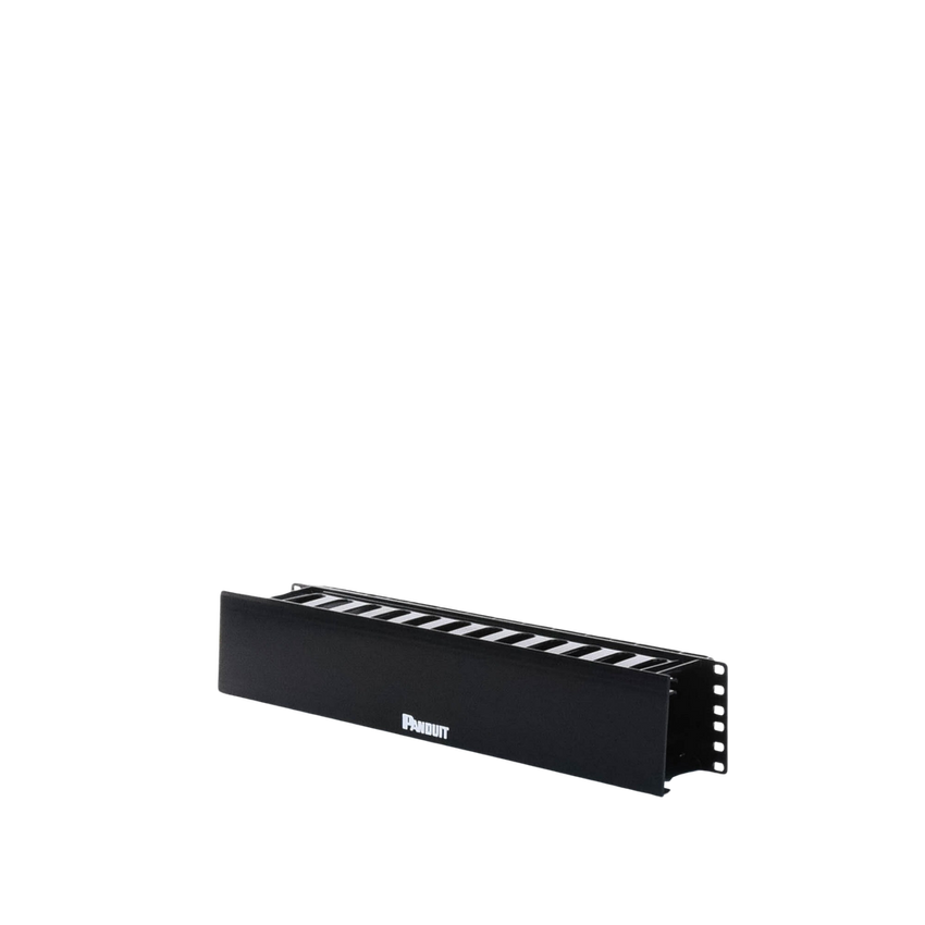Organizador de Cables Horizontal PatchLink, Sencillo (Solo Frontal), Con Tapa Extendida, Para Rack de 19in, 2UR