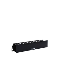 Organizador de Cables Horizontal PatchLink, Sencillo (Solo Frontal), Con Tapa Extendida, Para Rack de 19in, 2UR