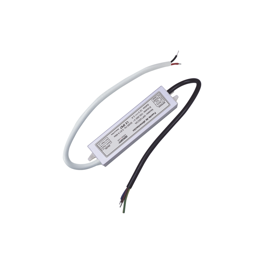 Fuente 12 V | 3 Amperes | Waterproof | Intemperie grado IP67