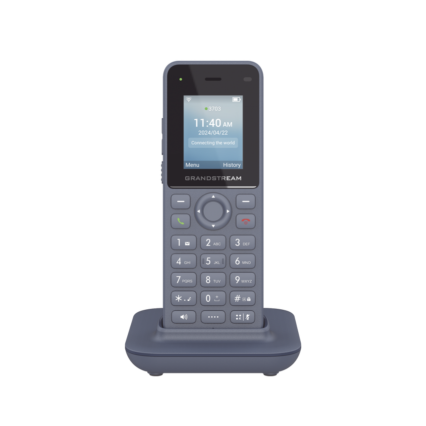 Teléfono IP inalámbrico Wi-Fi, portátil, 2 líneas, 2 cuentas SIP, Voz HD, Bluetooth, Puerto USB tipo C