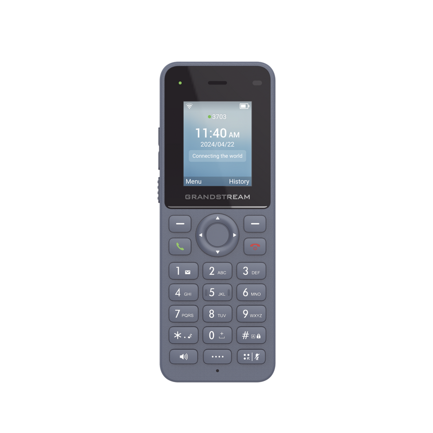 Teléfono IP inalámbrico Wi-Fi, portátil, 2 líneas, 2 cuentas SIP, Voz HD, Bluetooth, Puerto USB tipo C