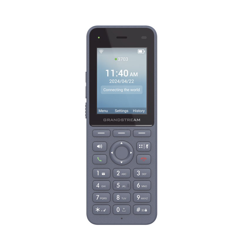 Teléfono IP inalámbrico Wi-Fi, Portátil, 3 cuentas SIP, 3 líneas, Voz HD, Bluetooth integrado, Puerto USB tipo C