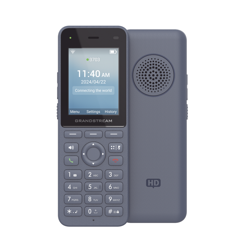 Teléfono IP inalámbrico Wi-Fi, Portátil, 3 cuentas SIP, 3 líneas, Voz HD, Bluetooth integrado, Puerto USB tipo C