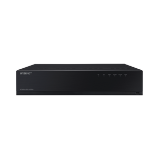 NVR de 12 Megapíxel con Wisenet Wave Embebido / Incluye 4 Licencias / 2TB Incluidos / 16 canales / 16 puertos PoE+ / H.265 & WiseStream / E/S de alarma