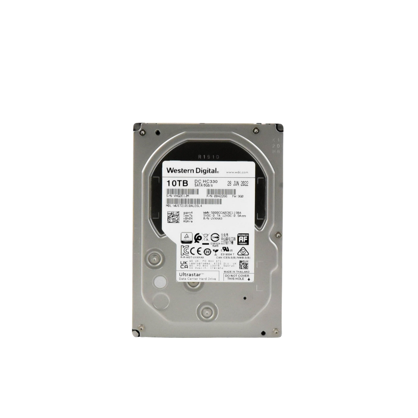 Disco Duro Enterprise 10 TB / Wester Digital (WD) / Serie Ultrastar / Recomendado para Data Center y NVRs de Alta Capacidad / Alto Performace