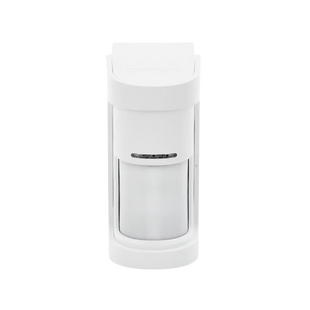 Detector de Movimiento / 180° de Detección / Panorámico / Cableado, alimentado a baterías / 100% Exterior / Compatible con cualquier panel de alarma/ Serie SHIELD