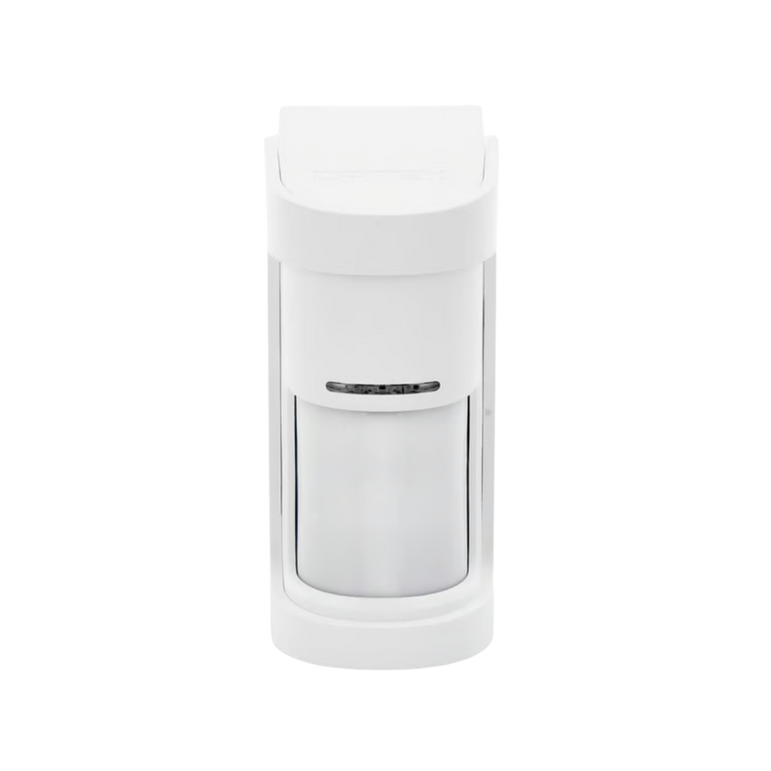 Detector de Movimiento / 180° de Detección / Panorámico / Cableado, alimentado a baterías / 100% Exterior / Compatible con cualquier panel de alarma/ Serie SHIELD