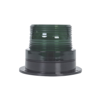 Burbuja Brillante de Larga Vida Útil, con 8 LEDs Color Verde, Domo Verde, 12Vcd