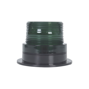 Burbuja Brillante de Larga Vida Útil, con 8 LEDs Color Verde, Domo Verde, 12Vcd