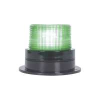 Burbuja Brillante de Larga Vida Útil, con 8 LEDs Color Verde, Domo Verde, 12Vcd