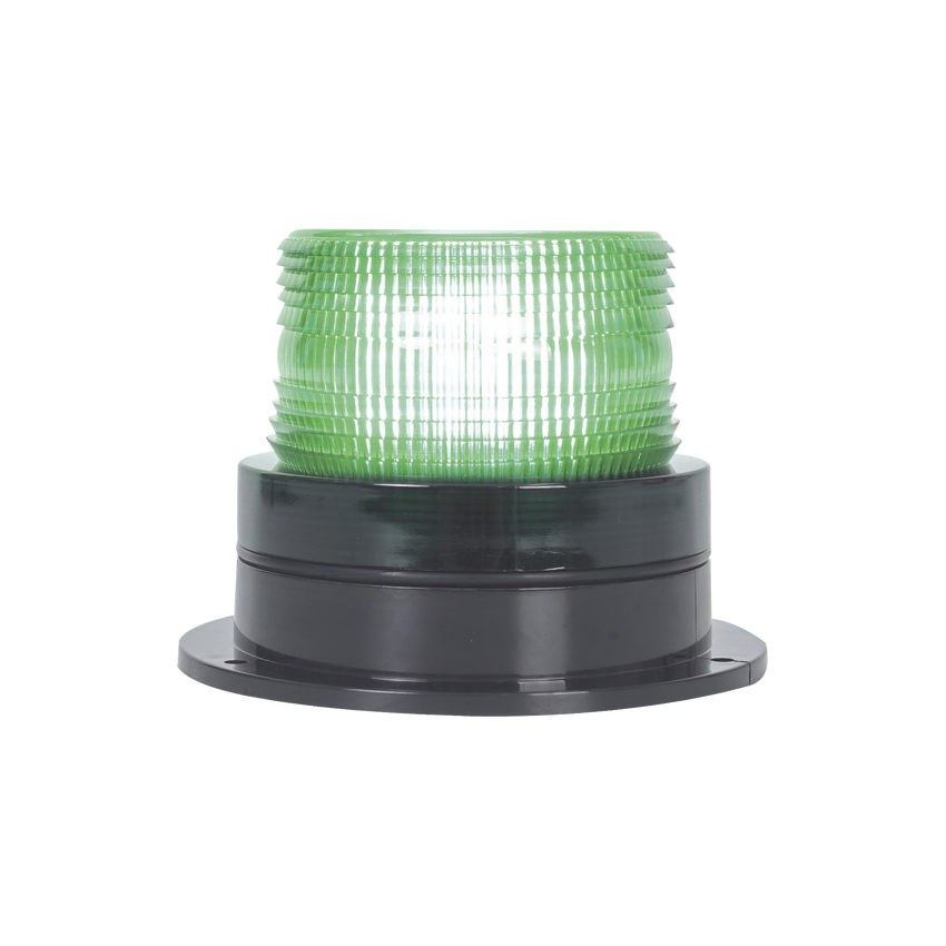 Burbuja Brillante de Larga Vida Útil, con 8 LEDs Color Verde, Domo Verde, 12Vcd