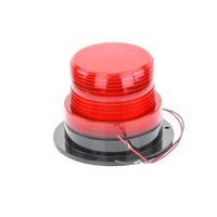 Burbuja Brillante de Larga Vida Útil, con 8 LEDs Color Rojo, Domo Rojo, 12Vcd