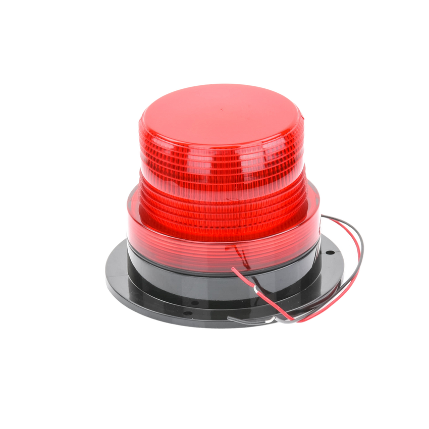 Burbuja Brillante de Larga Vida Útil, con 8 LEDs Color Rojo, Domo Rojo, 12Vcd
