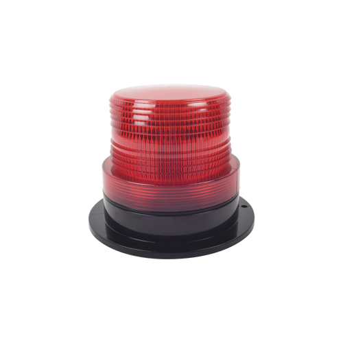 Burbuja Brillante de Larga Vida Útil, con 8 LEDs Color Rojo, Domo Rojo, 12Vcd