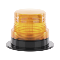 Burbuja Brillante de Larga Vida Útil, con 8 LEDs Color Ambar, Domo Ambar, 110 Vca