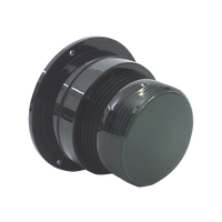 Burbuja Brillante de Larga Vida Útil, con 8 LEDs Color Verde, Domo Verde, 110 Vca