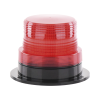 Burbuja Brillante de Larga Vida Útil, con 8 LEDs Color Rojo, Domo Rojo, 110 Vca