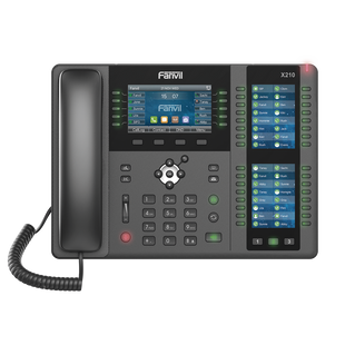 Teléfono IP ideal para recepción hasta 20 líneas SIP, PoE, 106 botones DSS, Bluetooth integrado para diademas, puertos Gigabit, soporta recepción video