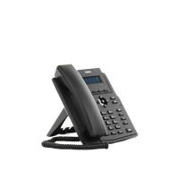 Teléfono IP / 2 Líneas SIP / Pantalla LCD 2.3" 132x64 / Audio HD G.722 y Opus / Conferencia 6 Vías / PoE 802.3af / Puertos Ethernet Duales 10/100 / Soporte EHS