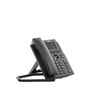 Teléfono IP empresarial para 4 líneas SIP con pantalla LCD de 2.4 pulgadas a color, Opus y conferencia de 3 vías, PoE.