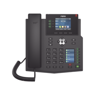 Teléfono IP Empresarial con Estándares Europeos, 12 lineas SIP con pantalla a color, 30 teclas DSS/BLF, puertos Gigabit, IPv6, Opus , PoE/DC