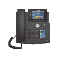 Teléfono IP Empresarial con Estándares Europeos, 16 líneas SIP con pantalla LCD a color 3.5", 30 teclas DSS/BLF, puertos Gigabit, IPv6, Opus y conferencia de 3 vías, PoE/DC