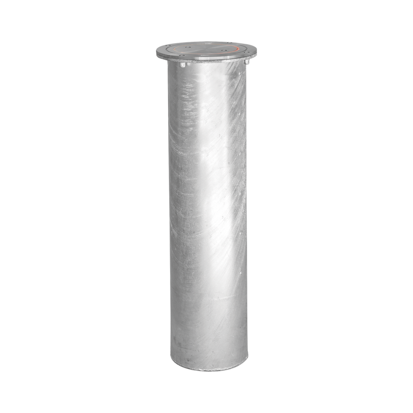 Bolardo Hidr�ulico Antiembestida 220 mm � 600 mm / Acero Inoxidable 304 / 200,000 J de Resistencia al Impacto / Bomba Hidr�ulica Integrada / Ciclo de 4 seg / 100 Ciclos por Hora