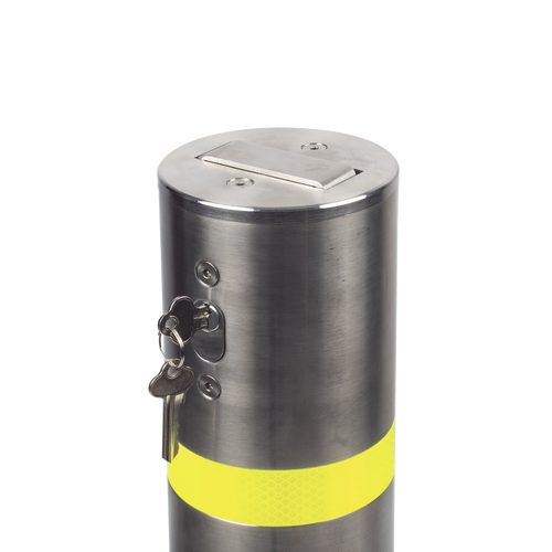 Bolardo Desmontable de Acero Inoxidable  de 900 mm de Altura /  Ideal para aplicaciones de delimitaciones vehiculares y peatonales