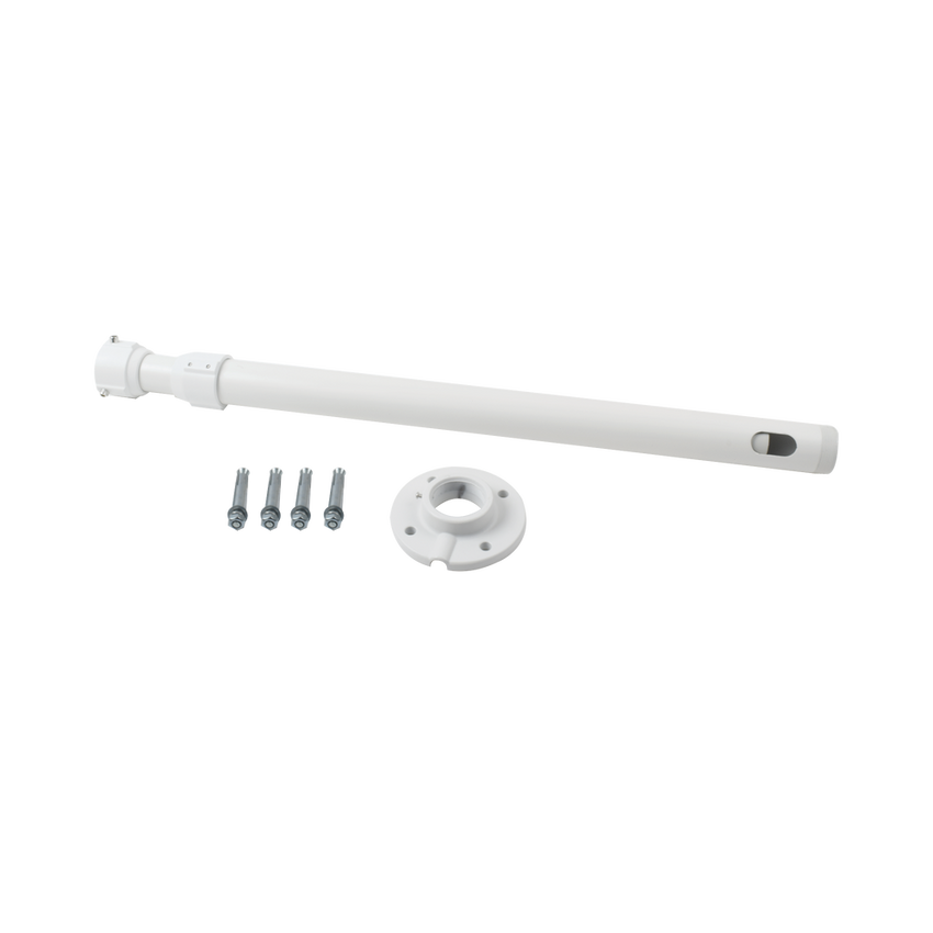 Montaje de techo telescópico tipo tubo para PTZ Hikvision, largo 60 cm - 120 cm