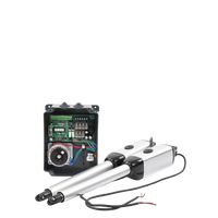Kit de brazos para automatizar portones vehiculares abatibles de 2 hojas/ 3 Mts / 300 Kg / Uso solo residencial / Compatible con respaldo de energía