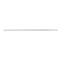 Cremallera de Acero Para Puertas Corredizas / Compatible Con Motores de Piñon Modulo 4
