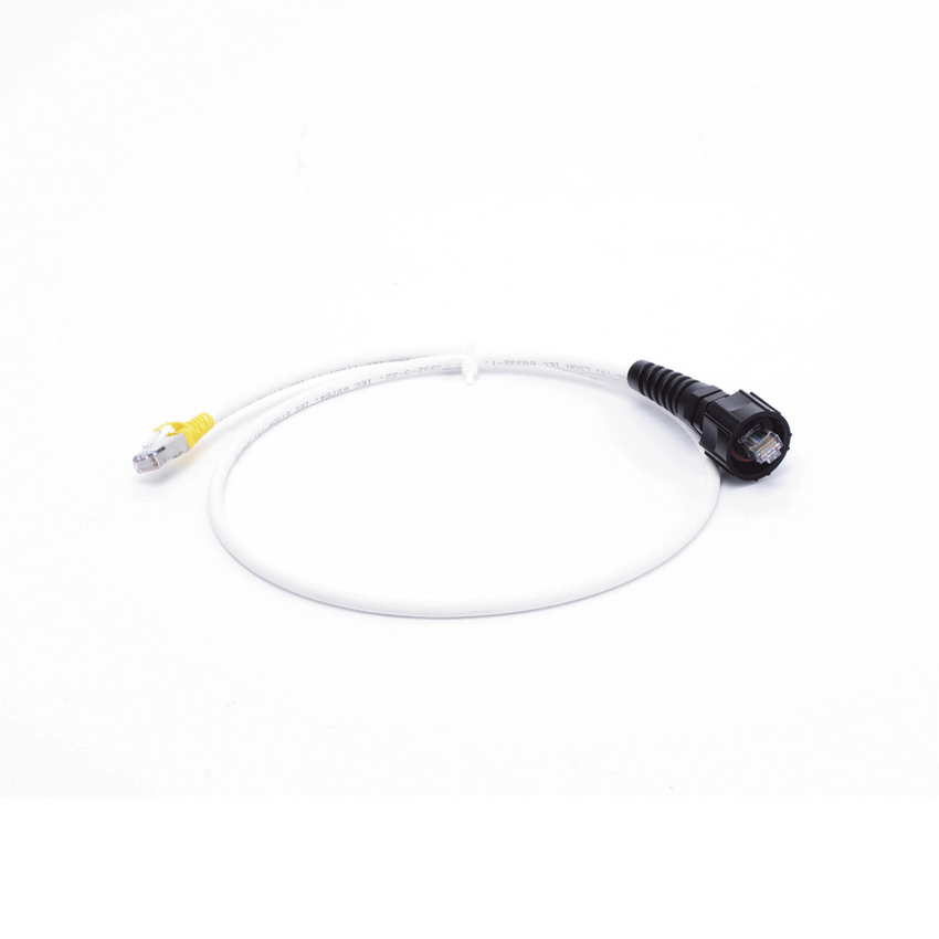 Patch Cord Reforzado Industrial (Ruggedized), Cat6A Blindado S/FTP, CM/LS0H, 0.91 Metros (3 Pies)