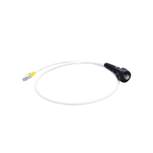 Patch Cord Reforzado Industrial (Ruggedized), Cat6A Blindado S/FTP, CM/LS0H, 0.91 Metros (3 Pies)