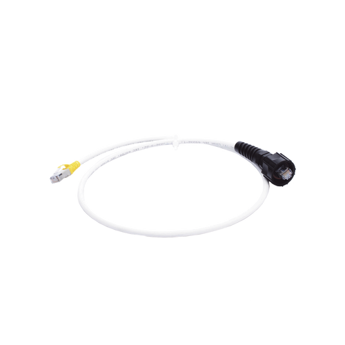 Patch Cord Reforzado Industrial (Ruggedized), Cat6A Blindado S/FTP, CM/LS0H, 0.91 Metros (3 Pies)