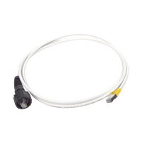 Patch Cord Reforzado Industrial (Ruggedized), Cat6A Blindado S/FTP, CM/LS0H, 7 Ft