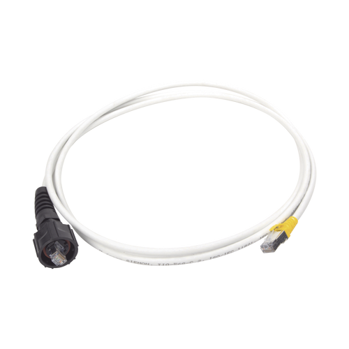 Patch Cord Reforzado Industrial (Ruggedized), Cat6A Blindado S/FTP, CM/LS0H, 7 Ft