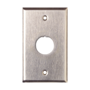 Placa de Pared Reforzada, de Acero Inoxidable, Para Uso Industrial, de 1 Puerto